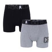 CR7 Cristiano Ronaldo 2P Boys Trunk Briefs Schwarz/Grau Baumwolle 134-...