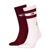 Tommy Hilfiger 2P Men Uni TJ Sport Socks Weiß/Rot Gr 39/42 Herren