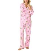 PJ Salvage Long Sleeve Flannel Pyjama Mixed Baumwolle Medium Damen