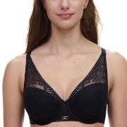 Chantelle BH Origins Lace Lightweight Plunge Bra Schwarz Nylon B 70 Da...