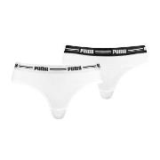 Puma 2P Logo Waistband Brazilian Weiß Small Damen