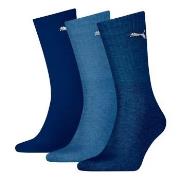Puma 3P Unisex Light Crew Socks Marine/Blau Gr 39/42