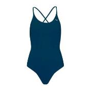 Puma V-Neck Padded Swimsuit Marine Small Damen