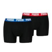 Puma 2P Men Everyday Basic Boxer Schwarz/Rot Baumwolle Small Herren