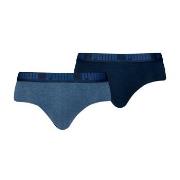 Puma 2P Men Everyday Brief Jeansblau Baumwolle Small Herren
