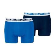Puma 2P Men Multi Logo Boxer Marine/Blau Baumwolle Small Herren
