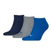 Puma 3P Sneaker Socks Schwarz/Blau Gr 39/42