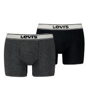 Levis 2P Base Vintage Boxer Schwarz Baumwolle Small Herren