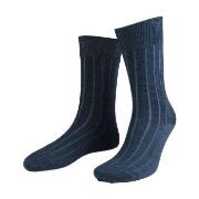 Amanda Christensen 3P Grade Wide Rib Ankle Socks Dunkelblau Gr 39/42