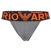 Armani Cotton Jockstrap Grau/Orange Baumwolle Small Herren