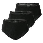 Schiesser 3P Modern Lace Rio Midi Brief Schwarz Baumwolle 38 Damen