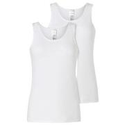 Schiesser 2P Modern Lace Top Weiß Baumwolle 38 Damen