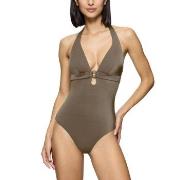 Triumph Midnight Swim OP 01 Swimsuit Khaki B 36 Damen