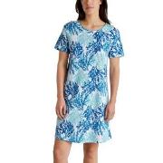 Calida Coastal Dreams Sleepshirt Weiß Muster Baumwolle Small Damen