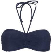 Damella Olivia Textured Padded Bikini Bra Marine Nylon 38 Damen