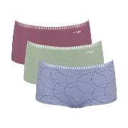 Sloggi 3P GO Crush Hipster Shorts Multi-colour-2 Baumwolle Large Damen