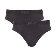 Sloggi 2P SLG Base Midi Briefs Schwarz Baumwolle Small Herren