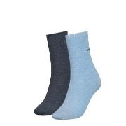 Calvin Klein 2P Annika Flat Knit Sock Blau/Grau One Size Damen