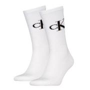 Calvin Klein 2P Monogram Crew Socks Weiß Gr 39/42 Herren