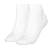 Calvin Klein 2P Women Low Cut Footie Socks Weiß Gr 35/38 Damen