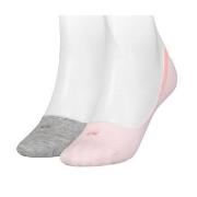 Calvin Klein 2P Women Low Cut Footie Socks Rosa/Grau Gr 39/42 Damen