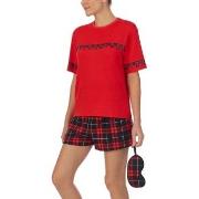 DKNY 100 DKNY Short Pj Set Rot/Schwarz Small Damen