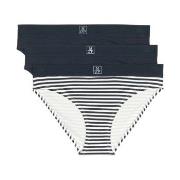 Marc O Polo Bottom Briefs 3P Weiß/Marine Baumwolle Small Damen