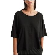 Marc O Polo Lounge Cropped Top Schwarz Baumwolle Small Damen