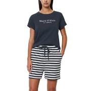 Marc O Polo Lounge Short Pyjama Set Weiß/Marine Baumwolle Small Damen