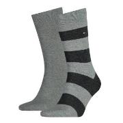Tommy Hilfiger 2P Men Rugby Sock Dunkelgrau Gr 39/42 Herren