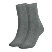 Tommy Hilfiger 2P Women Classic Casual Socks Grau Gr 39/42 Damen