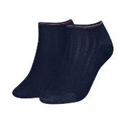 Tommy Hilfiger 2P Women Shine Sneaker Socks Marine Gr 39/42 Damen