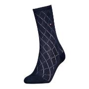 Tommy Hlfiger Women Premium Argyle Socks Marine Gr 39/42 Damen
