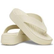Crocs Getaway Groove Platform Flip Elfenbein US W7 (EU 37-38) Damen