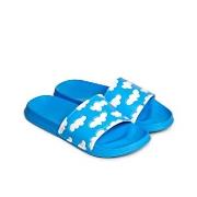 Happy Socks Cloudy Pool Slide Blau Muster Gr 36/37