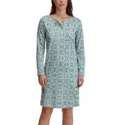 Calida Ornament Nights Long Sleeve Nightdress Blau Muster Baumwolle Sm...