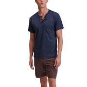 Calida Relax Choice Cotton Short Pyjamas Dunkelblau Baumwolle Small He...