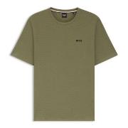 BOSS Waffle T Shirt Hellgrün Medium Herren