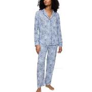 Triumph Boyfriend Fit Pyjama Hellblau Viskose 38 Damen