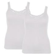 Missya 2P Lace Wide Strap Weiß Baumwolle 38 Damen