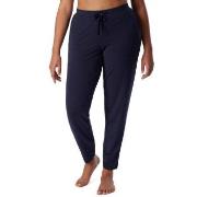 Schiesser Mix and Relax Long Cuffs Pants Blau Baumwolle Small Damen