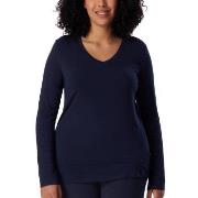Schiesser Mix and Relax Long Sleeve Shirt Blau Modal Small Damen