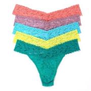Hanky Panky 5P Signature Lace Original Rise Thongs Multi-colour-2 Nylo...