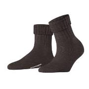 Burlington Plymouth Wool Sock Dunkelbraun Wolle Gr 36/41 Damen