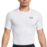 Under Armour HeatGear SS Compression Shirt Weiß Small Herren
