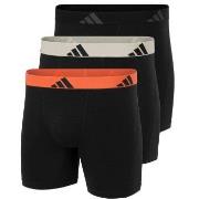 adidas 3P Active Flex Cotton Boxer Brief Schwarz/Orange Baumwolle Smal...