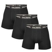 Salming 3P Cotton Boxers With Logo Schwarz Baumwolle Small Herren