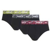 Nike 3P Everyday Essentials Cotton Stretch Hip Brief Rot/Grau Baumwoll...