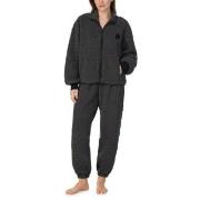 DKNY Chill In Style Zip Top Jogger Set Schwarz Polyester Small Damen