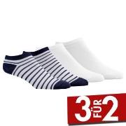 Damella 4P Ankle Socks Weiß/Marine Gr 39/42 Damen